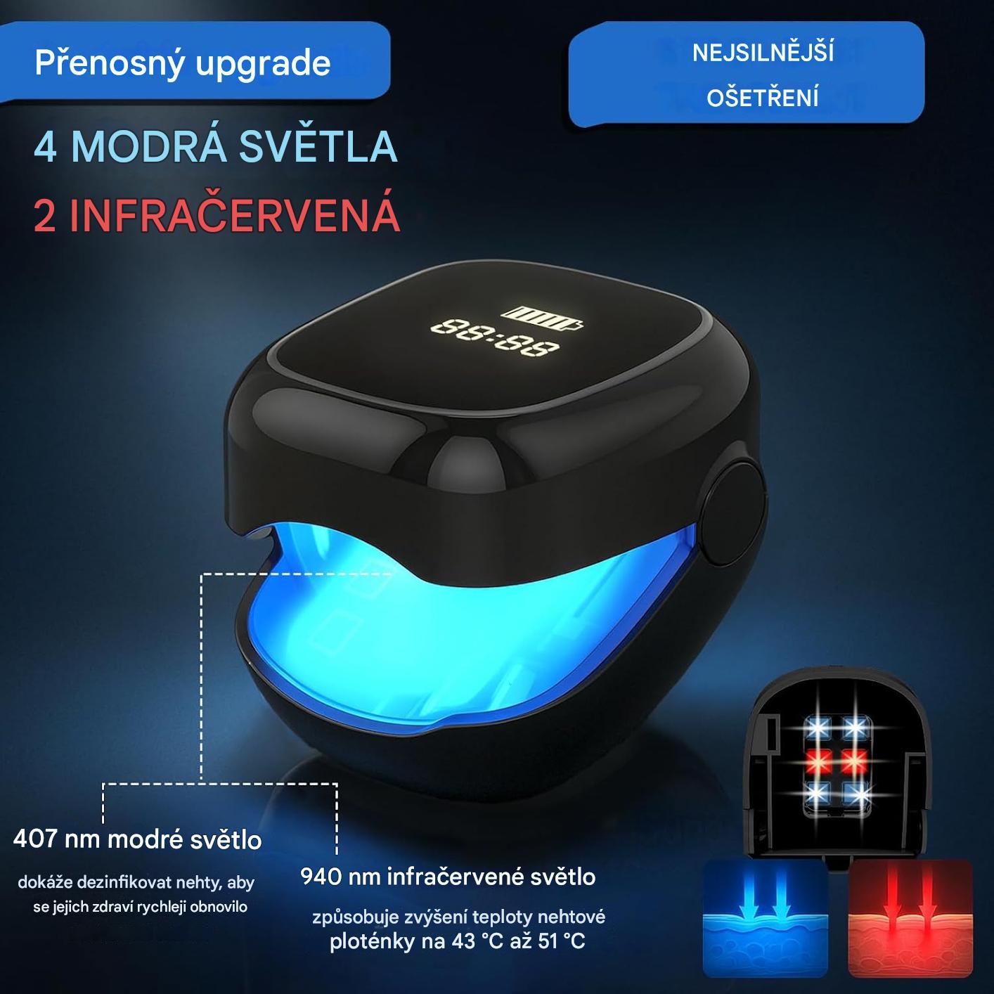 Elthivo Laserové LED zařízení pro léčbu nehtové mykózy