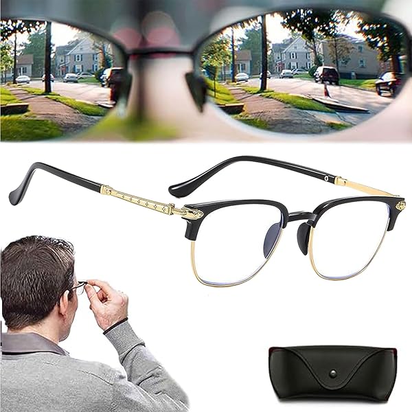 Pomáhá seniorům vidět jasněji — inteligentní brýle se zoomem, automatické zaostření, jasně vidíte na blízko i na dálku.