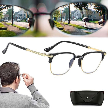 Pomáhá seniorům vidět jasněji — inteligentní brýle se zoomem, automatické zaostření, jasně vidíte na blízko i na dálku.