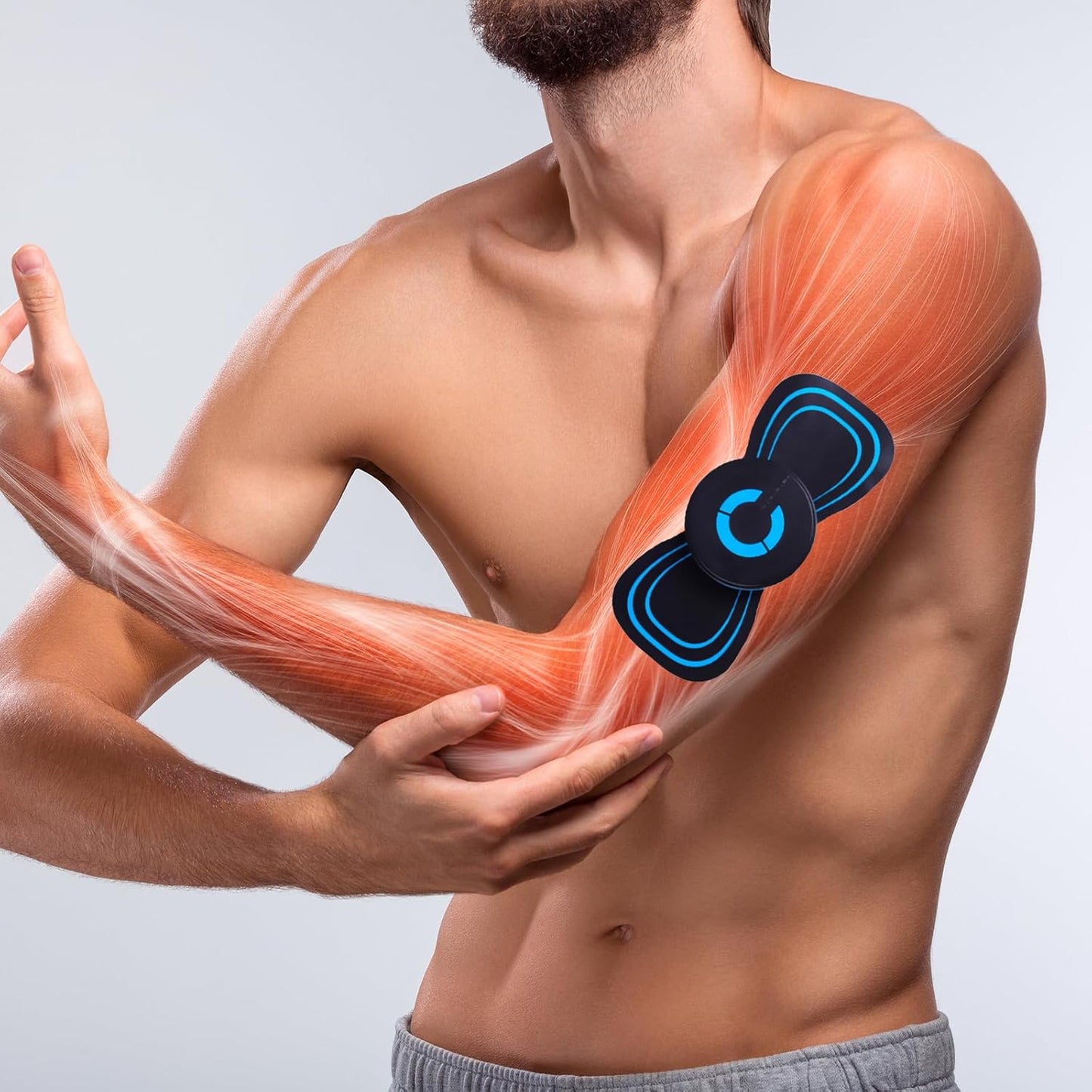 Přenosná pulzní masážní náplast｜Kompaktní masážní přístroj pro úlevu od únavy krční, bederní a zádové oblasti