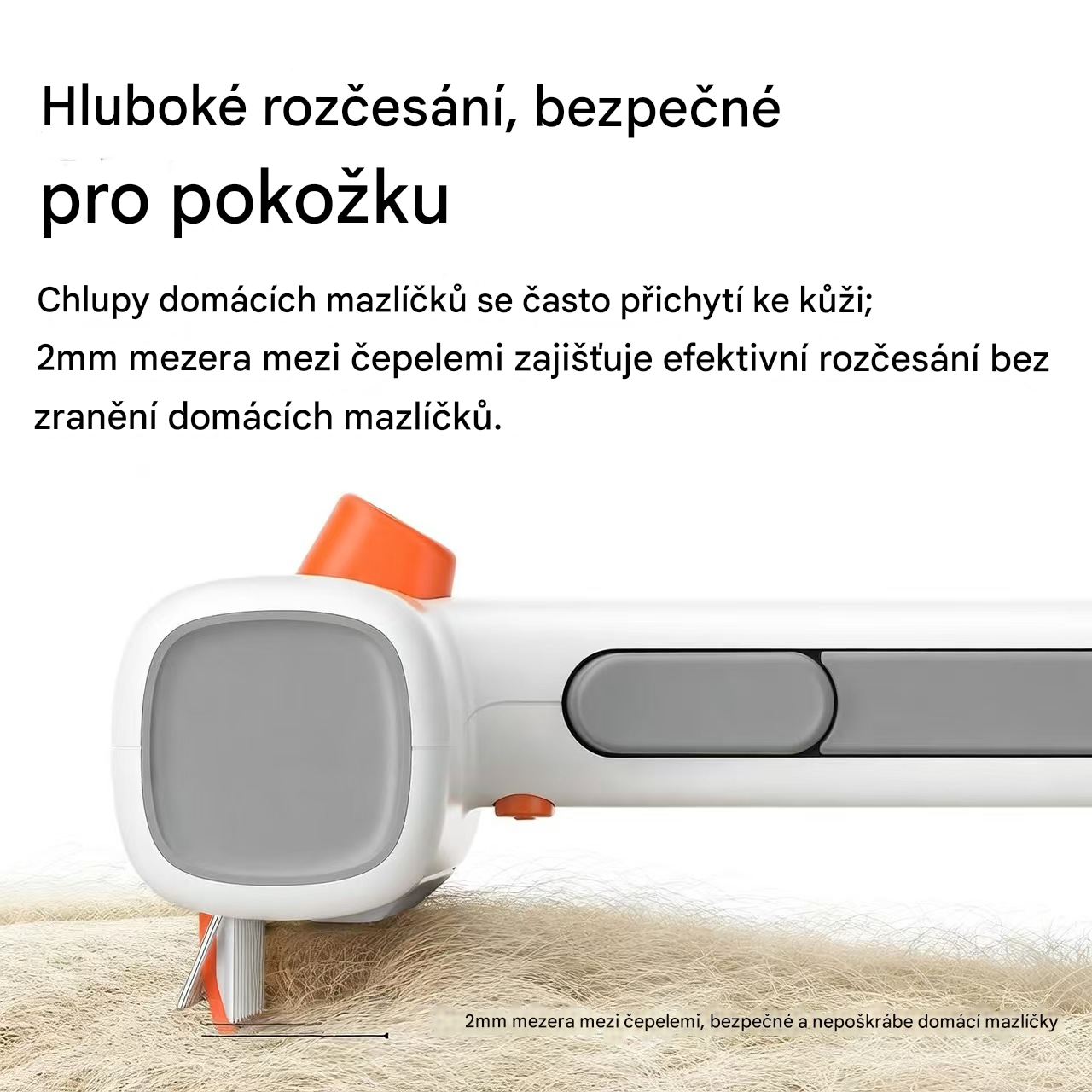 Elthivo SilkyFur™ – jemný rozčesávací hřeben pro psy a kočky