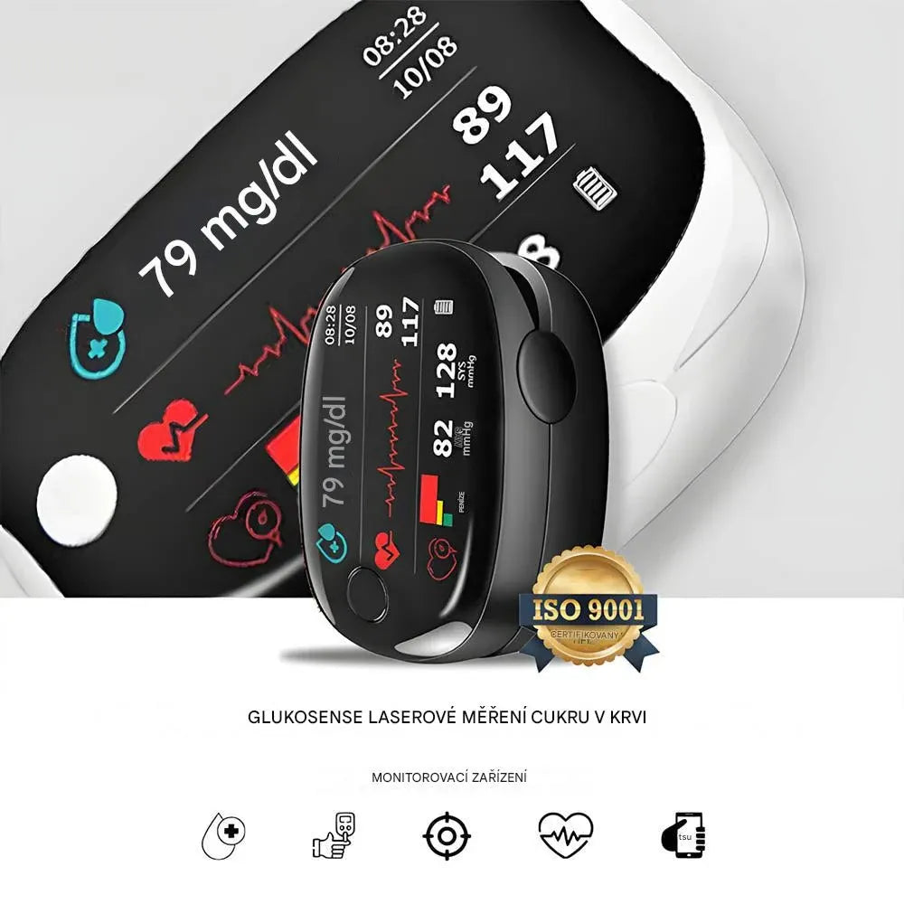 Elthivo™ Laserový glukometr bez bolesti – Přesný, rychlý a přenosný