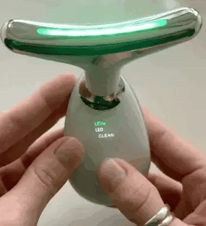 ✨ Světelný přístroj pro péči o krk s LED terapií, EMS a tepelnou masáží