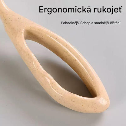 Ergonomická rukojeť a antibakteriální zubní kartáček z čisté ovčí vlny