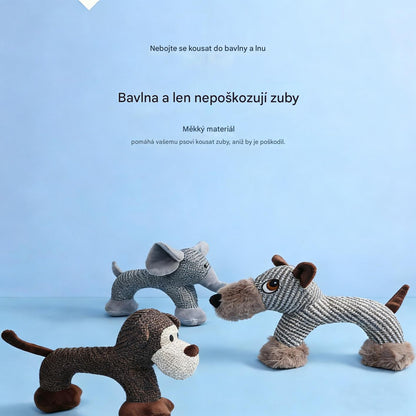 Odolná hračka z lněné tkaniny – uklidňuje a baví vašeho psa🐕
