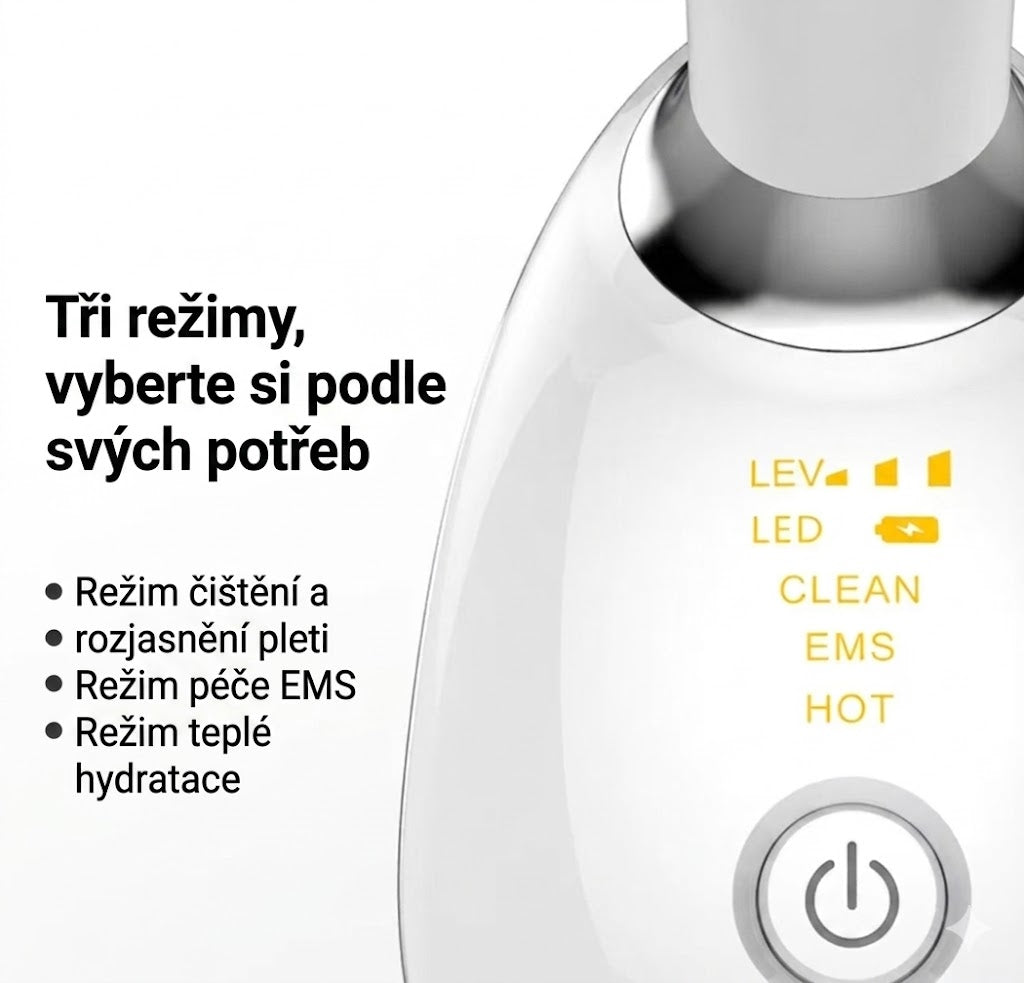 ✨ Světelný přístroj pro péči o krk s LED terapií, EMS a tepelnou masáží