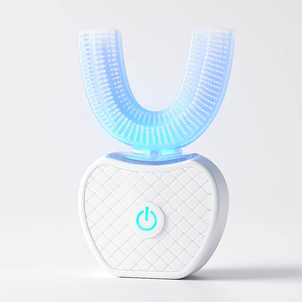 Ultrazvukový elektrický zubní kartáček pro seniory – 360° čištění, U-hlavice a jemná péče o dásně