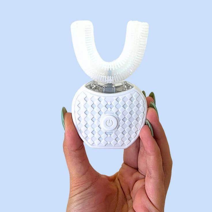 Ultrazvukový elektrický zubní kartáček pro seniory – 360° čištění, U-hlavice a jemná péče o dásně