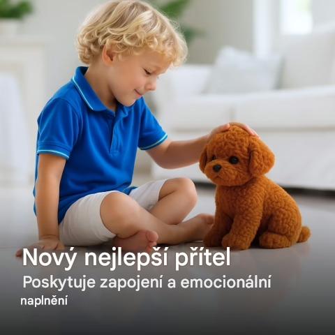 Nejlepší vánoční dárek pro děti – super realistické plyšové štěňátko