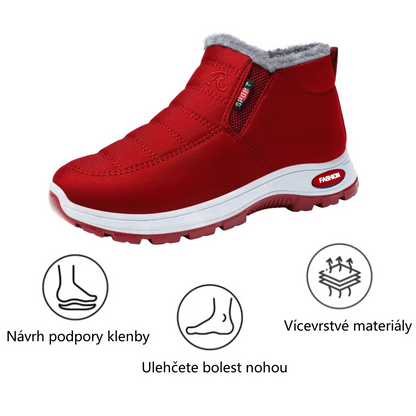 Zimní protiskluzové a zateplené boty pro muže i ženy se slabší rovnováhou – ulevují od tlaku na kolena