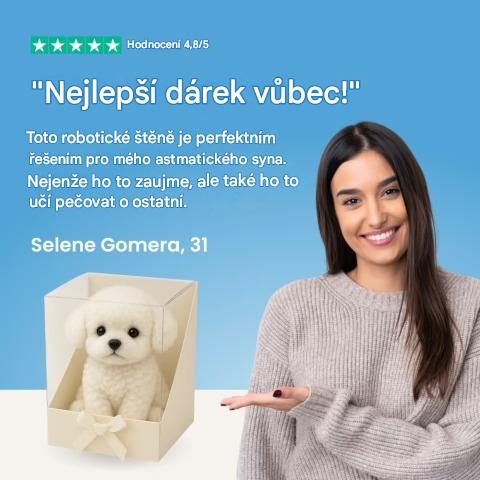 Nejlepší vánoční dárek pro děti – super realistické plyšové štěňátko