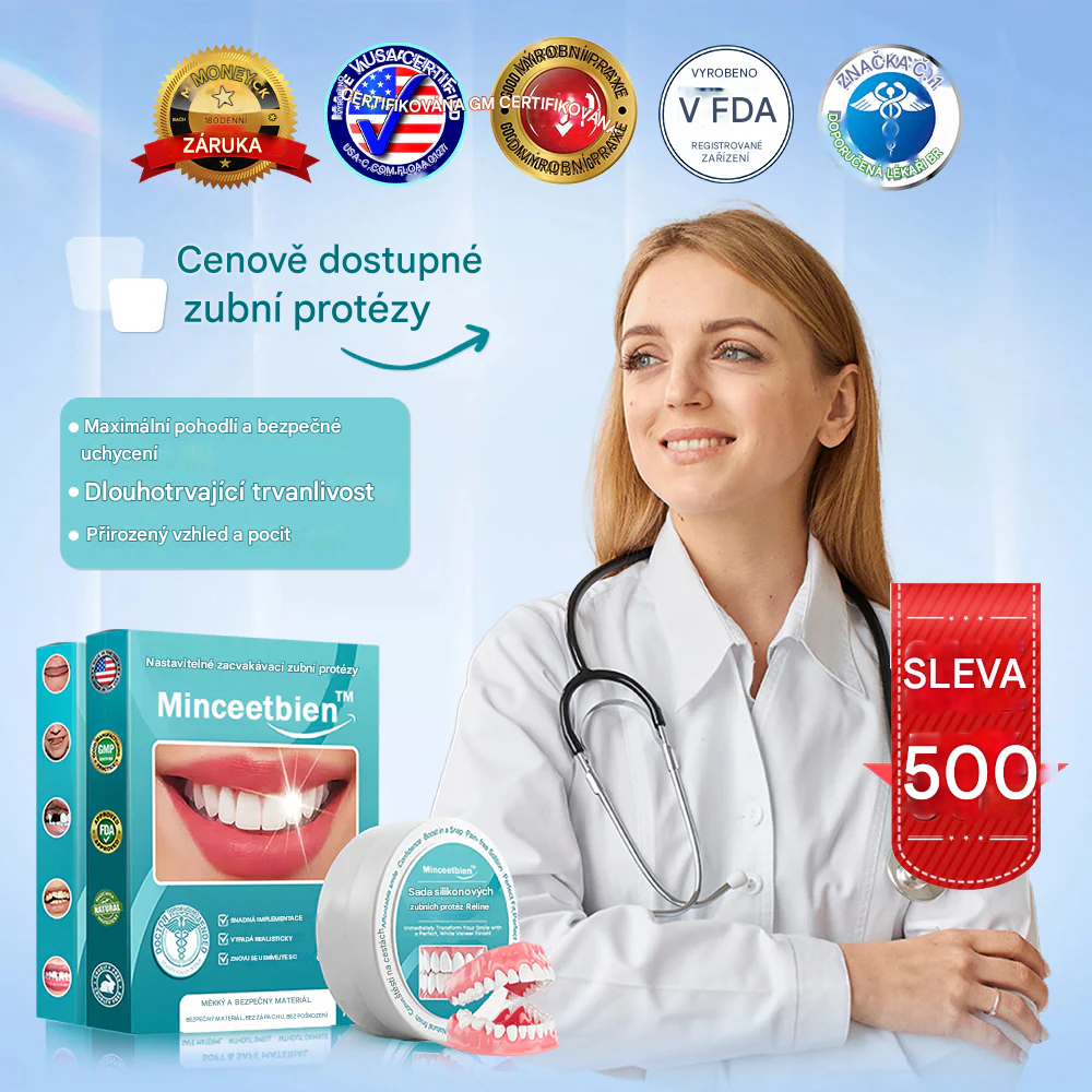 Zubní lékaři důrazně doporučují – keramické zubní náhrady pro seniory 🦷 druhý pár za poloviční cenu 🔥 doporučujeme koupit dva páry do zásoby 🎁