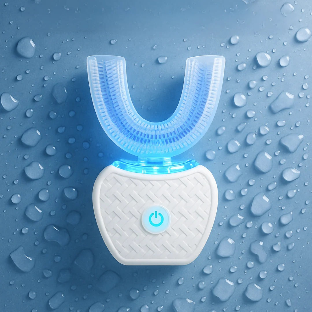 Ultrazvukový elektrický zubní kartáček pro seniory – 360° čištění, U-hlavice a jemná péče o dásně