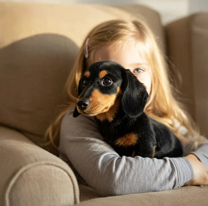🎄 Vánoční hit roku! Roztomilý plyšový jezevčík, který si vaše vnoučata zamilují！