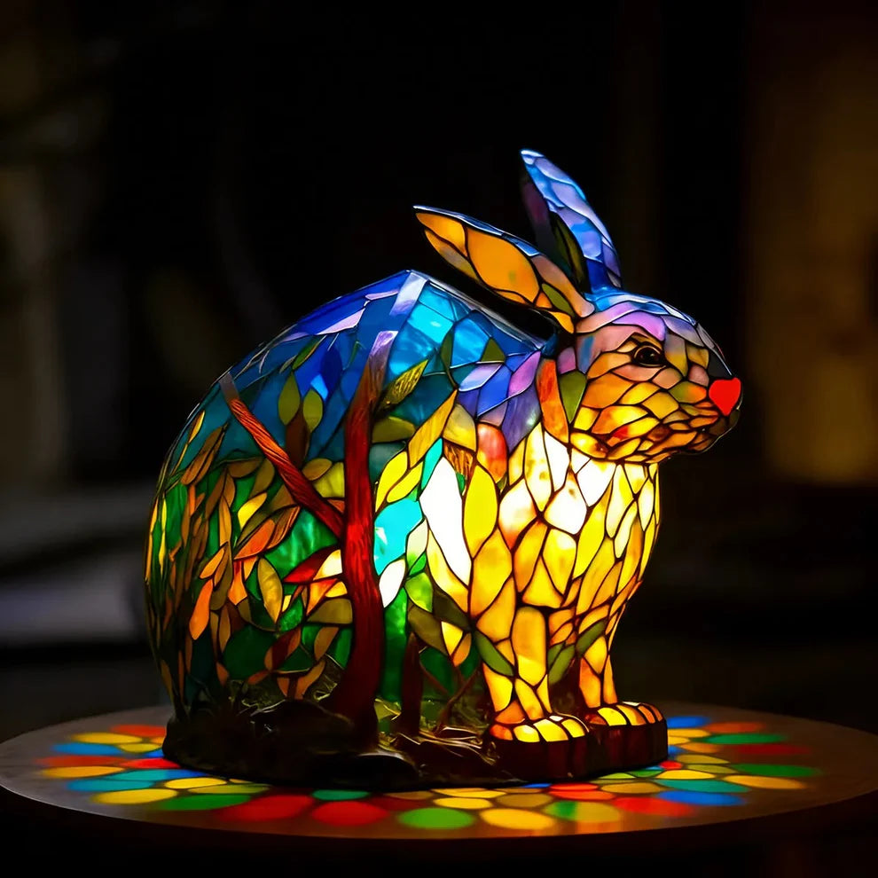 🎉Roztomilá ručně malovaná lampička ve tvaru zajíčka 🎉– ideální velikonoční dárek, který přináší do místnosti hřejivou atmosféru.🐰✨