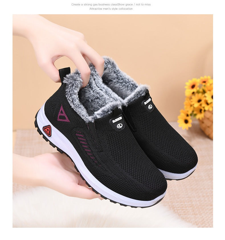 Dámské zimní zateplené boty pro seniorky Teplé, lehké a pohodlné · Bez studených nohou v zimě