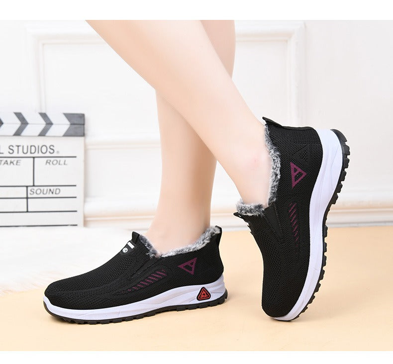 Dámské zimní zateplené boty pro seniorky Teplé, lehké a pohodlné · Bez studených nohou v zimě