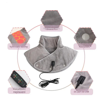 Vyhřívaný masážní polštář na ramena a krk – profesionální uvolnění kdykoli a kdekoli, konec nekonečné bolesti ramen a krku