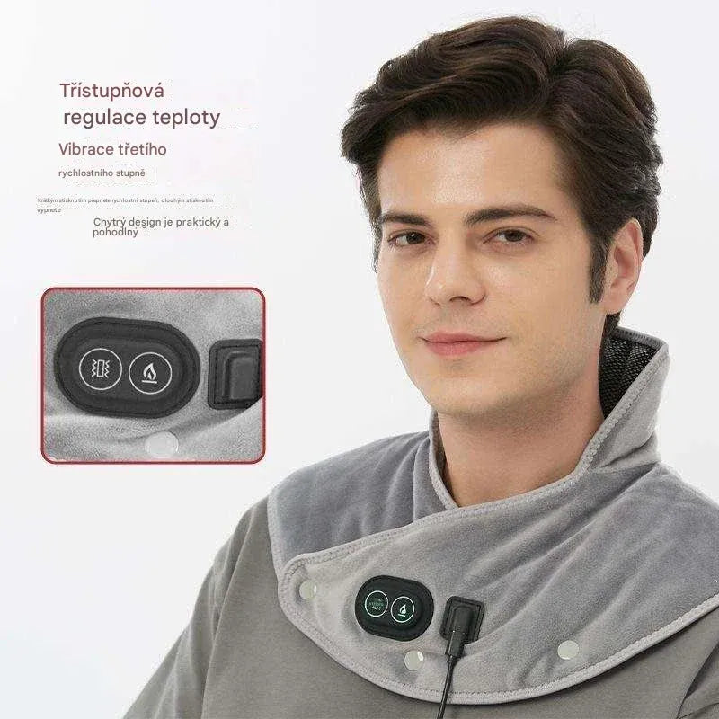 Vyhřívaný masážní polštář na ramena a krk – profesionální uvolnění kdykoli a kdekoli, konec nekonečné bolesti ramen a krku
