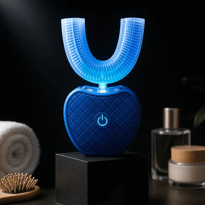 Ultrazvukový elektrický zubní kartáček pro seniory – 360° čištění, U-hlavice a jemná péče o dásně