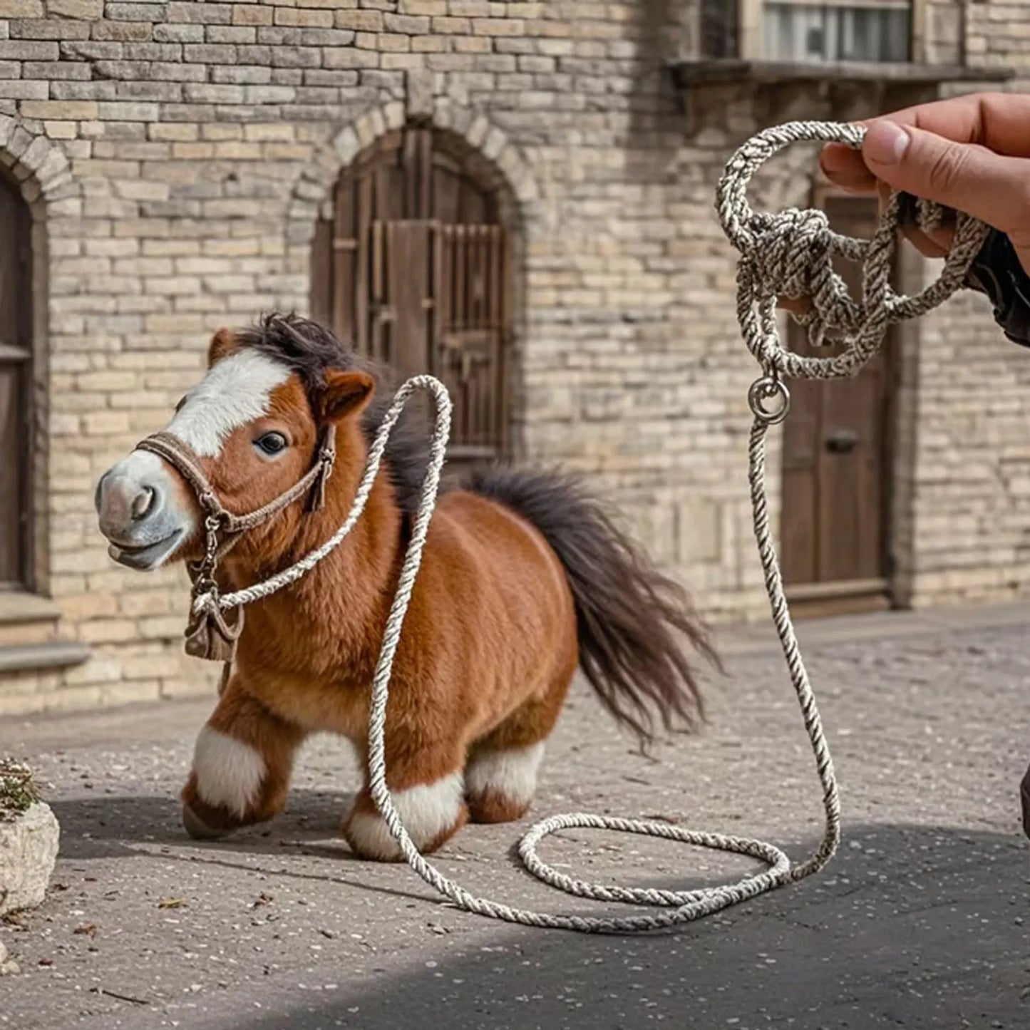 Kdo v dětství nesnil o vlastním koníkovi? 🎁 Běhající plyšový koník, certifikace EU – vánoční dárek! 🔥