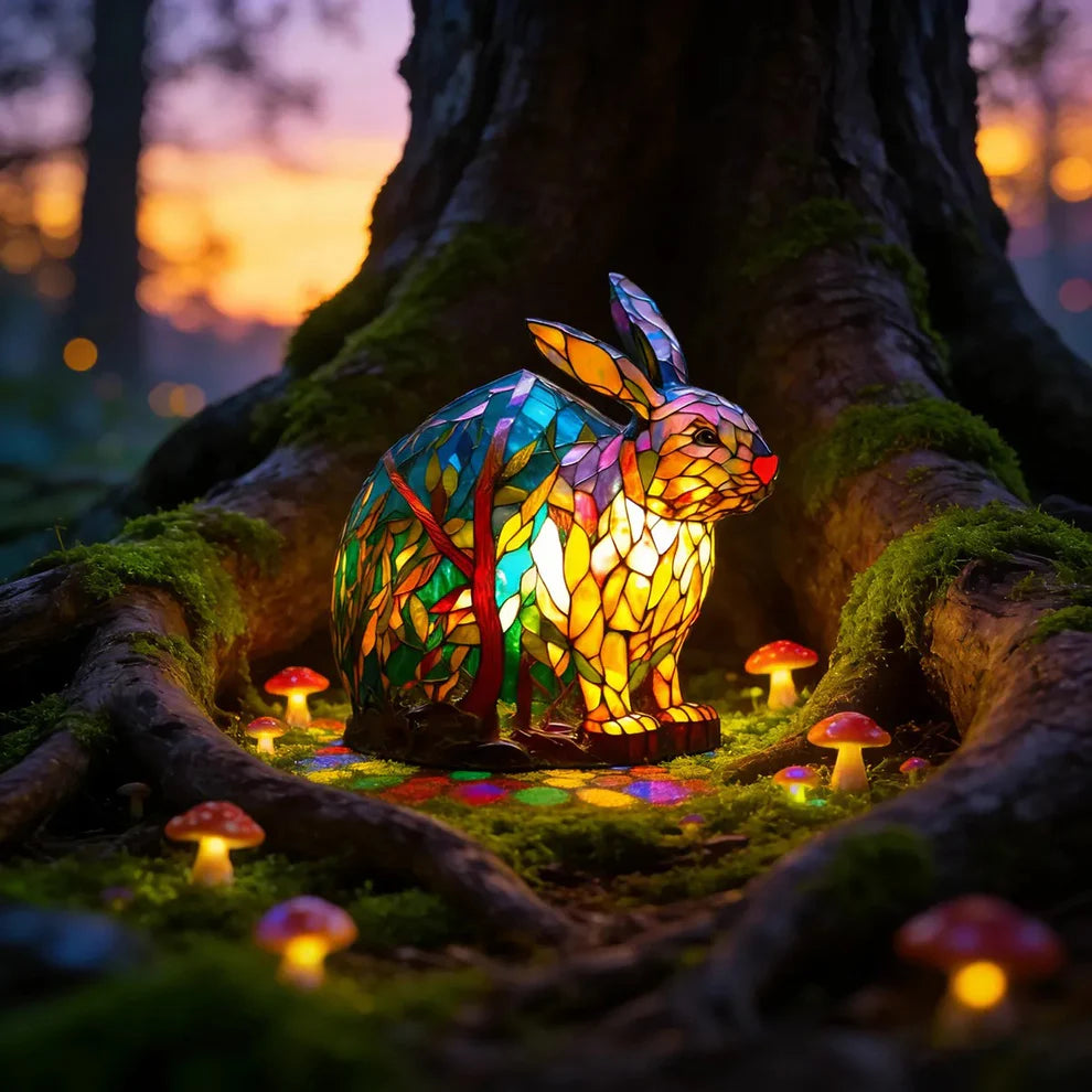 🎉Roztomilá ručně malovaná lampička ve tvaru zajíčka 🎉– ideální velikonoční dárek, který přináší do místnosti hřejivou atmosféru.🐰✨