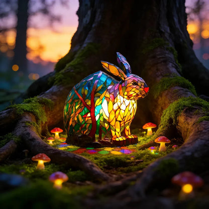 🎉Roztomilá ručně malovaná lampička ve tvaru zajíčka 🎉– ideální velikonoční dárek, který přináší do místnosti hřejivou atmosféru.🐰✨