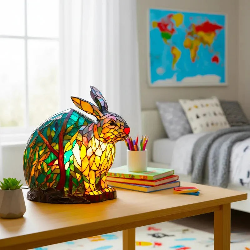 🎉Roztomilá ručně malovaná lampička ve tvaru zajíčka 🎉– ideální velikonoční dárek, který přináší do místnosti hřejivou atmosféru.🐰✨