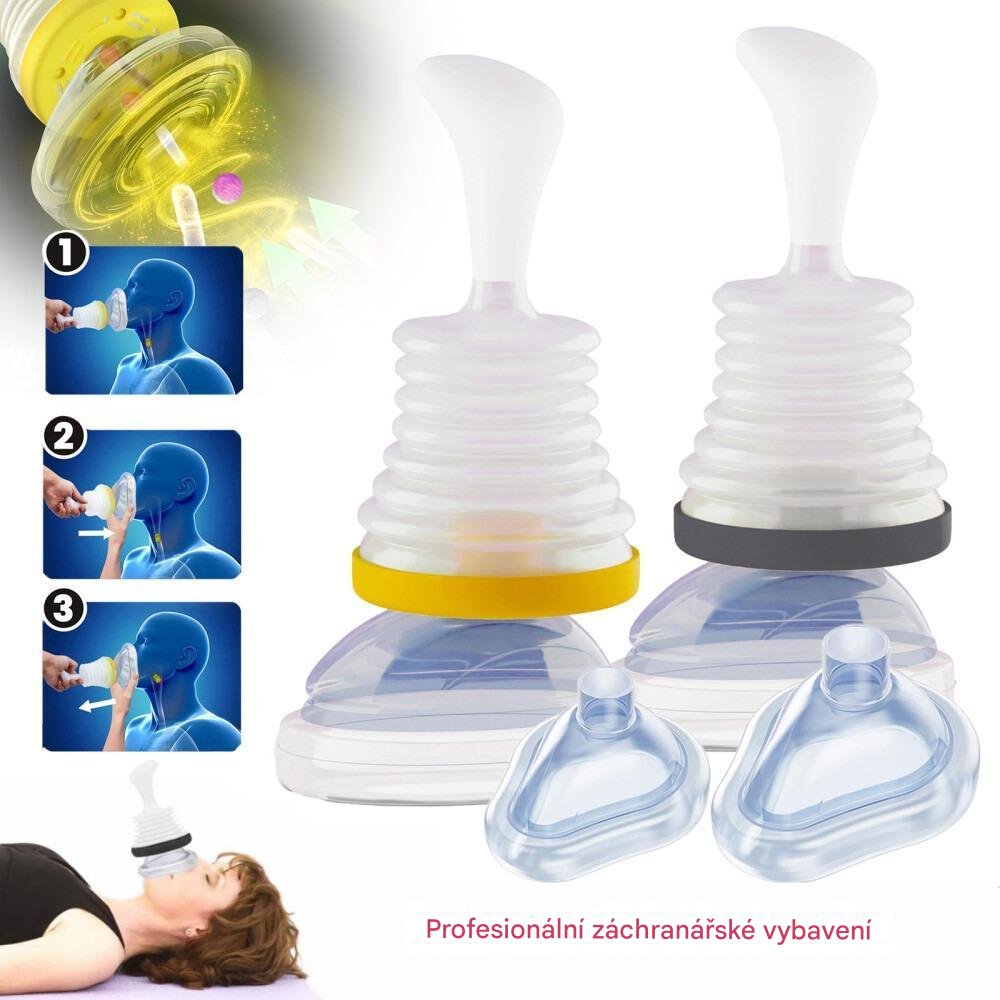 Doprava zdarma 🛑 Nouzová resuscitační maska proti udušení – každá vteřina je rozhodující, chraňte život