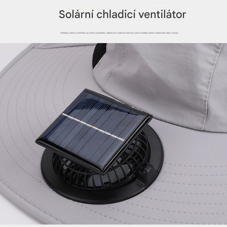 Chladivý klobouk s ventilátorem – úleva během horkých letních dnů