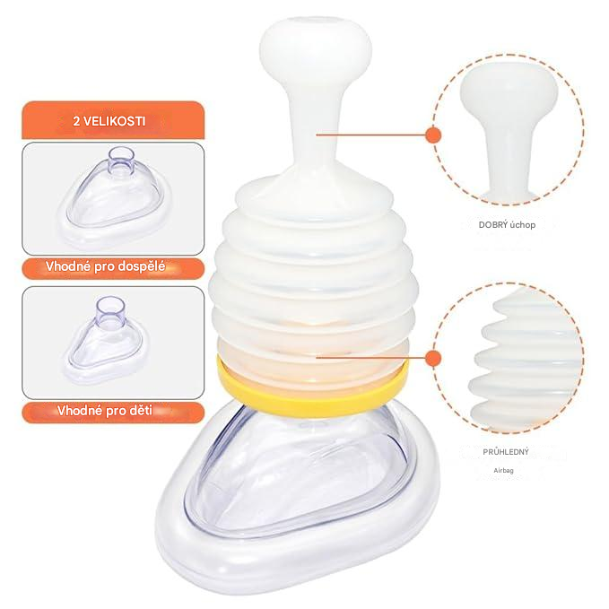 Doprava zdarma 🛑 Nouzová resuscitační maska proti udušení – každá vteřina je rozhodující, chraňte život
