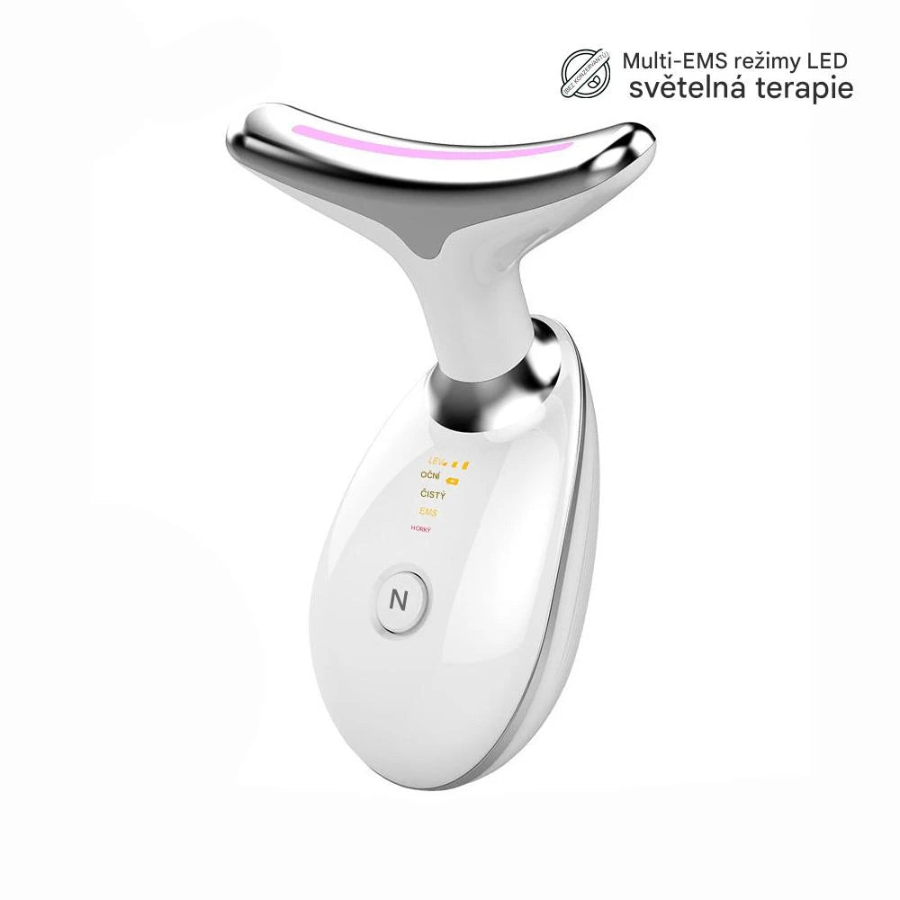 Tvarovací přístroj s červeným světlem pro obličej, krk a paže – navržený pro pokožku starších žen, pro hladší a pevnější kontury pleti